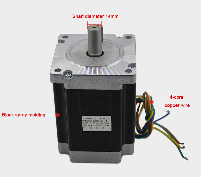 CNC плазменный 86 BYGH 450B драйвер двигателя DM860H GB шаговые двигатели a Qingsheng Привод переменного/постоянного тока