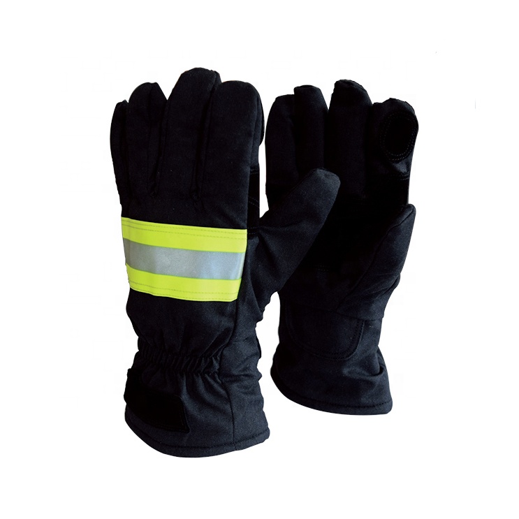 Fire fighting resistance glove fire resistant leather gloves proof firefighting gaming gloves for free fire