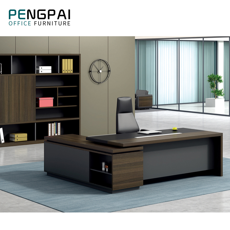 Pengpai l-образный стол для руководителя, новый дизайн, современный стол, стул для компьютера и офиса