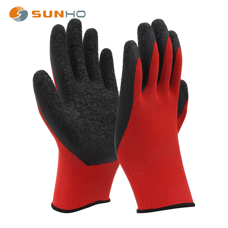 Sunnyhope, 15 г, нейлоновые, спандексовые, латексные перчатки с покрытием песчаной ладони, Супермягкие