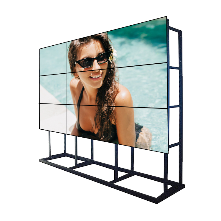 Hot sale 46/49/55 inch Panel Size 1.8 mm narrow bezel advertising display LCD anti-water outdoor video wall