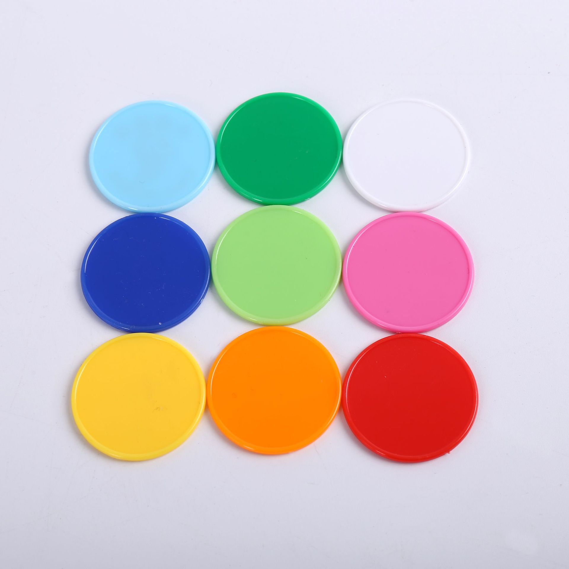 custom logo hot selling plastic coin/token euro coin