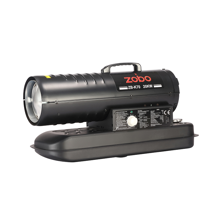 ZOBO K70 20KW Hot Sale Kerosene Diesel Warm Fan Heater Blower for Garages Greenhouses Gardens