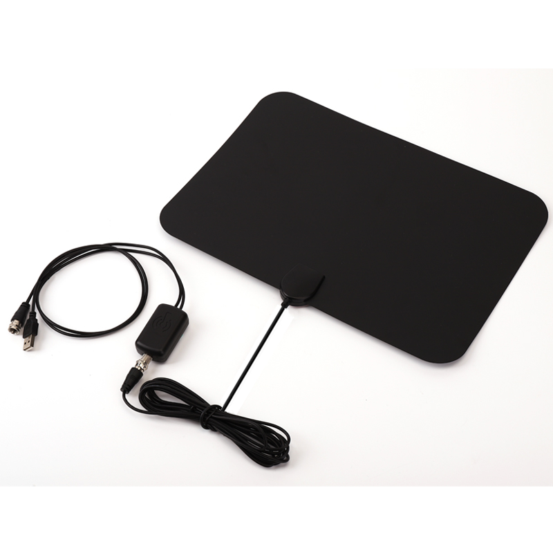 VHF/UHF High Gain 28 dBi with amplifier Support 4K/1080p HDTV Indoor Digital Antenna for Television