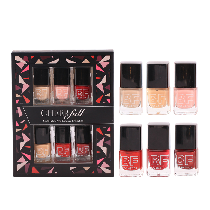 Square Bottle Paper Box 6 Pack Wholesale Private Label Finger Nail Polish Color