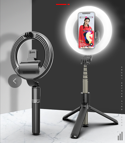 Best Sale Flexible Smartphone Selfie Stick 360 Degree Wireless Remote Selifie Tripod Handheld Fill light Selfie Stick