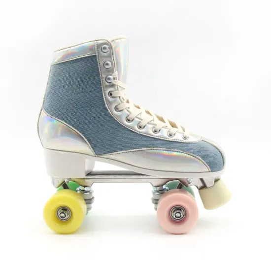 OEM High Grade Laser Leather Quad Disco Roller Skate