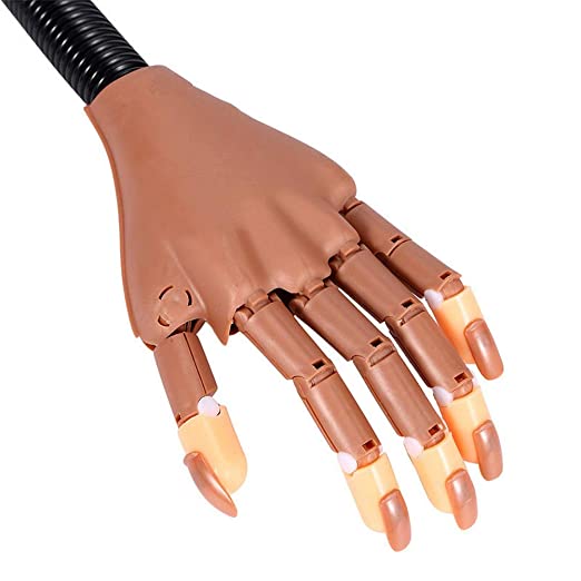 Best Manicure DIY Print Practice Tool Flexible Movable False Hands Nail Training Practice Fake Hand