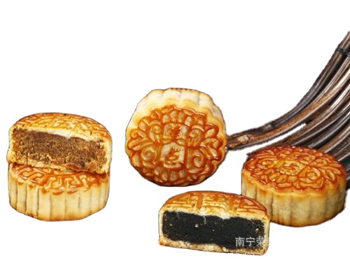 Mei Dian hot sell gift Star obsidian blue gift box moon cake 4 beautiful moon cakes