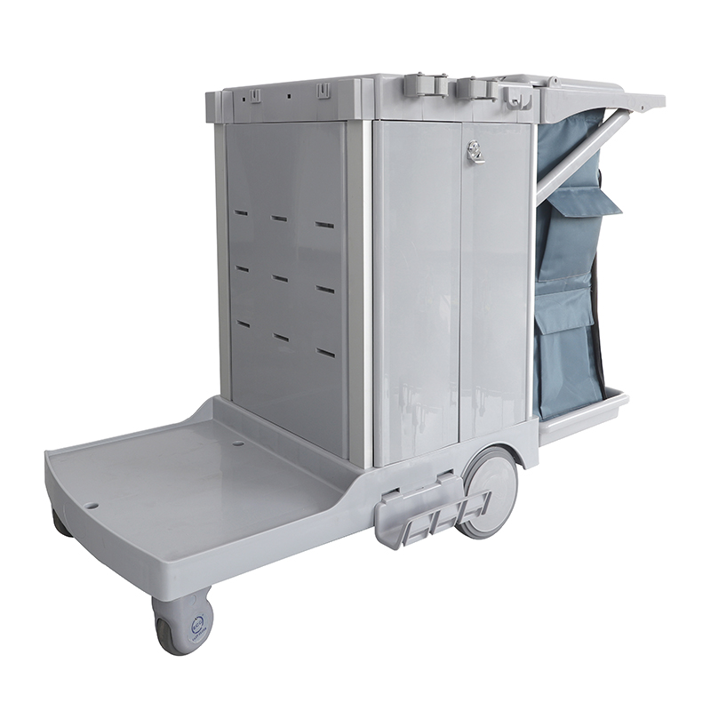 stainless cart housekeeping trolley for cleaning the room