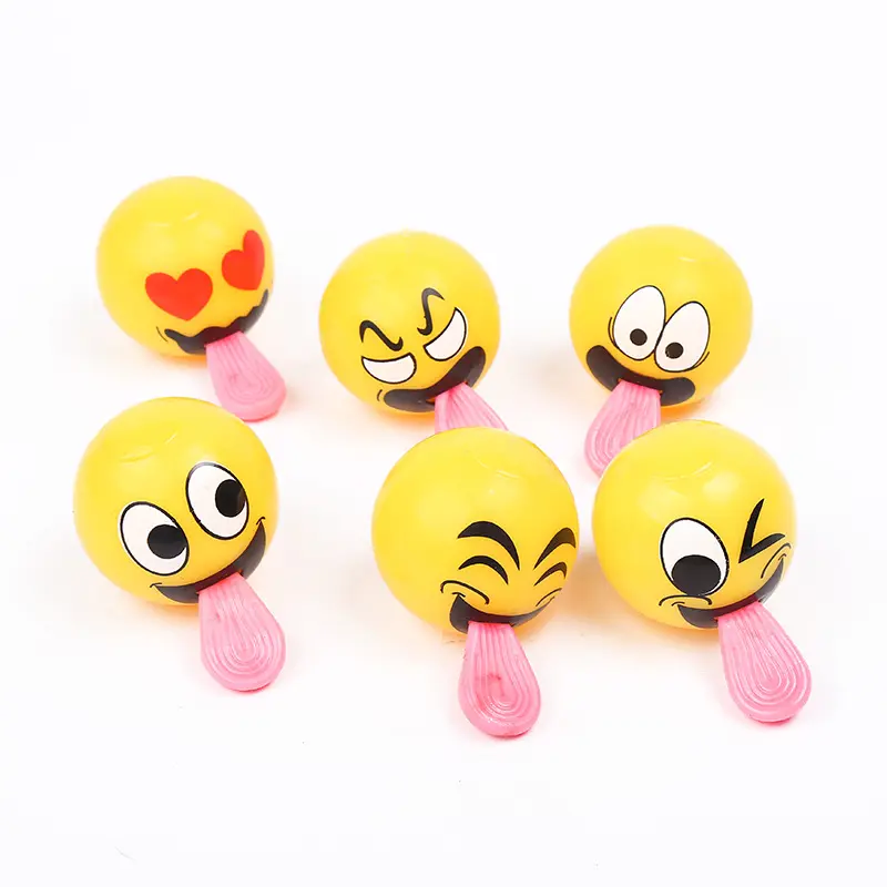 TXL13 Kids Stress Relief Toys TPR Squeeze Tongue Out Animal Toy Luminous Flying Flashing Ball Fidget Toys Stress Relief Balls