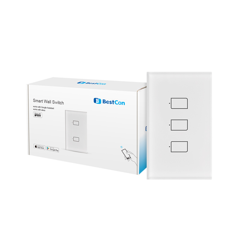 Broadlink Bestcon TC2S Американская версия прерыватель wifi, wifi выключатель света для автоматизации системы умного дома