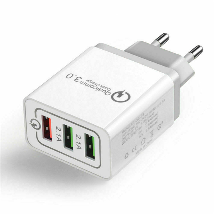 Новый дизайн QC3.0 usb зарядное устройство адаптер 3 usb быстрое зарядное устройство адаптер