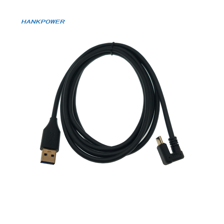 Позолоченный 5 Гбит/с USB A штекер к U-образной форме USB Type C штекер Зарядный Кабель-адаптер