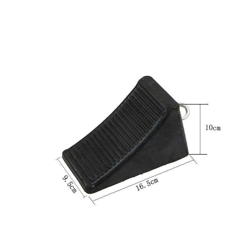16.5*9.5*10CM Safety Black Wheel Chock for Heavy Duty Truck