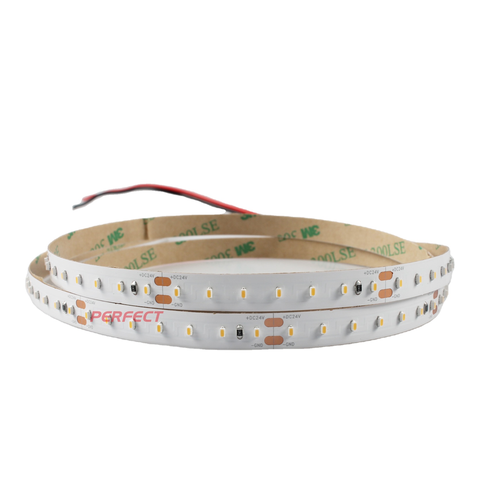 Высокая CRI 90 DC 24V SMD 2110 теплый белый 2000K Светодиодная лента без точек