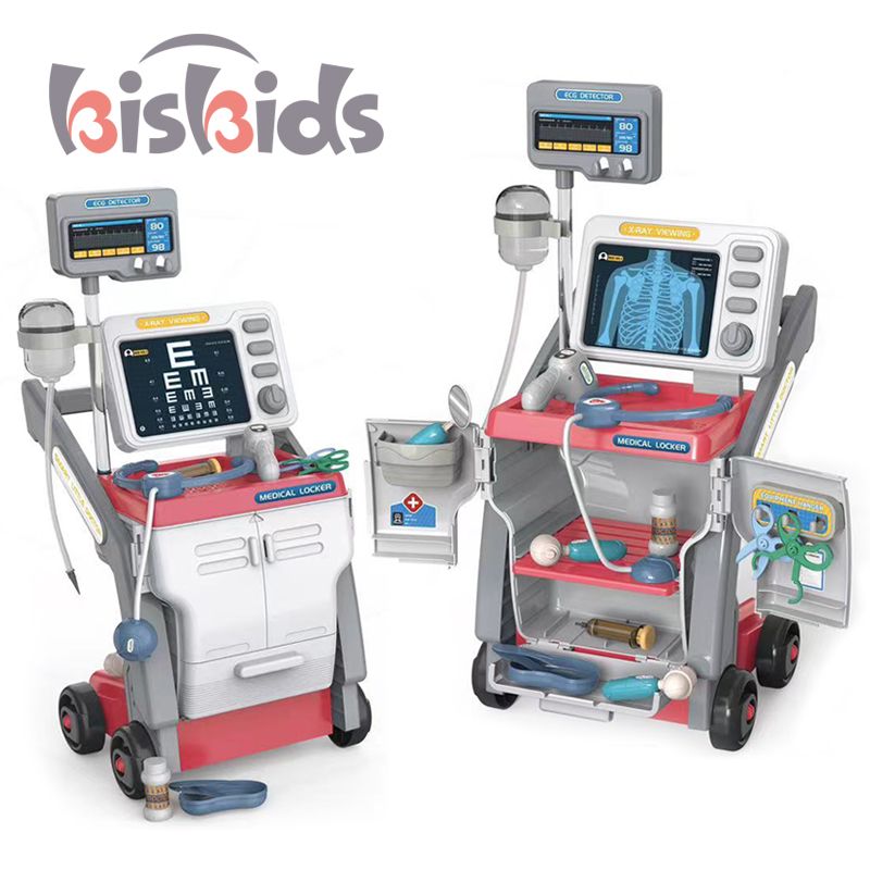 Pretend play set plastic doctor play set toys for kids Doctor Trolley set Role Play Game for Kids Girls Children Toys