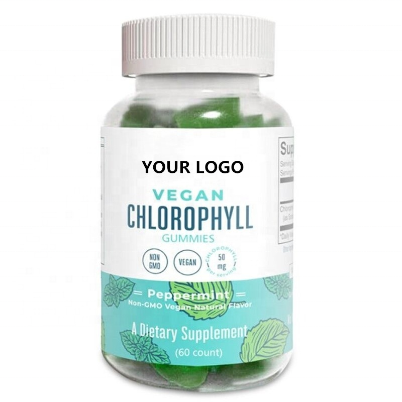 Organic Chlorella gummies Rich in Chlorophyll, Immune Vitamins Support Immune System chlorella spirulina gummies