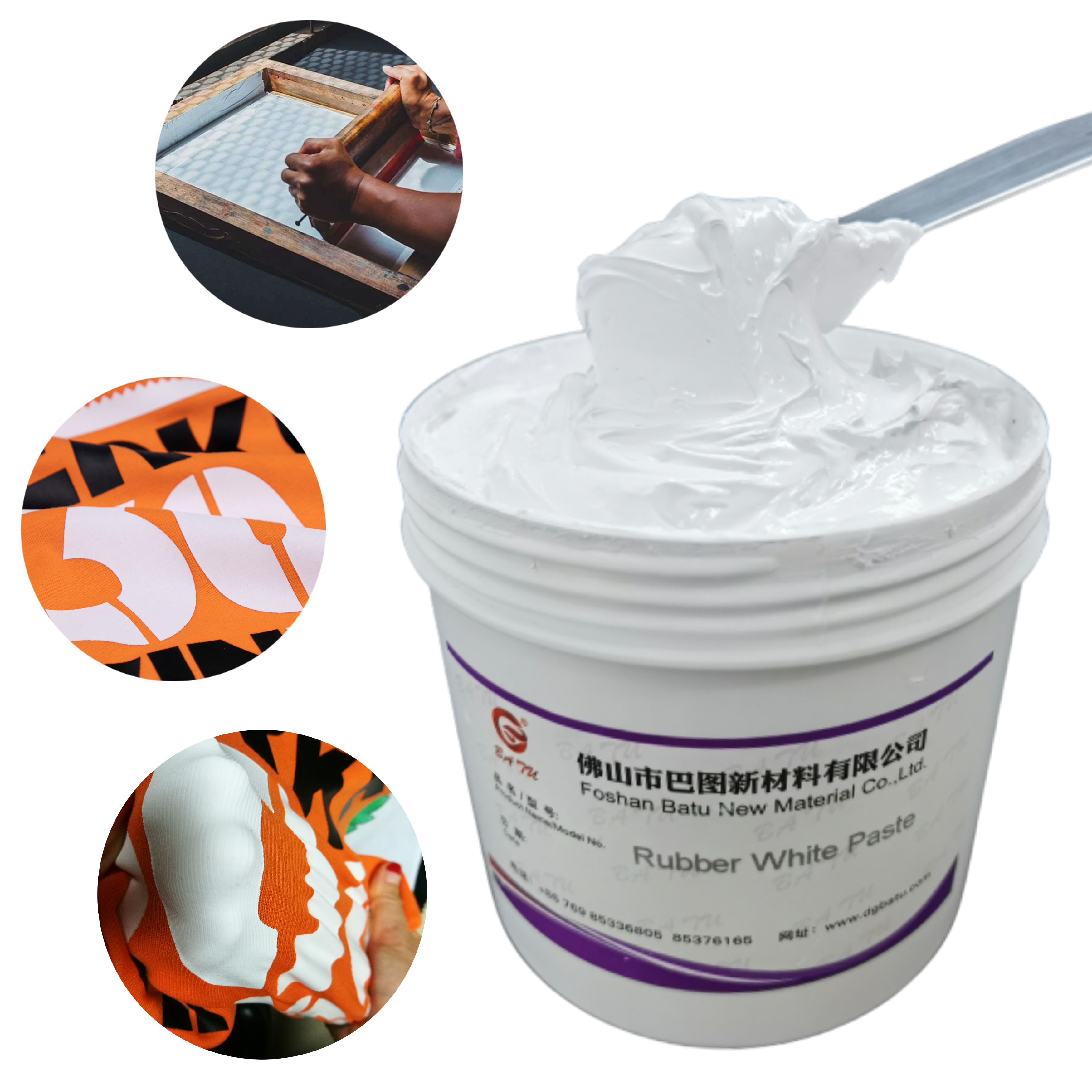 High Stretchable Fabric Print High Flexible Ink For Screen Printing Manufacturers Printing Rubber Clear Paste