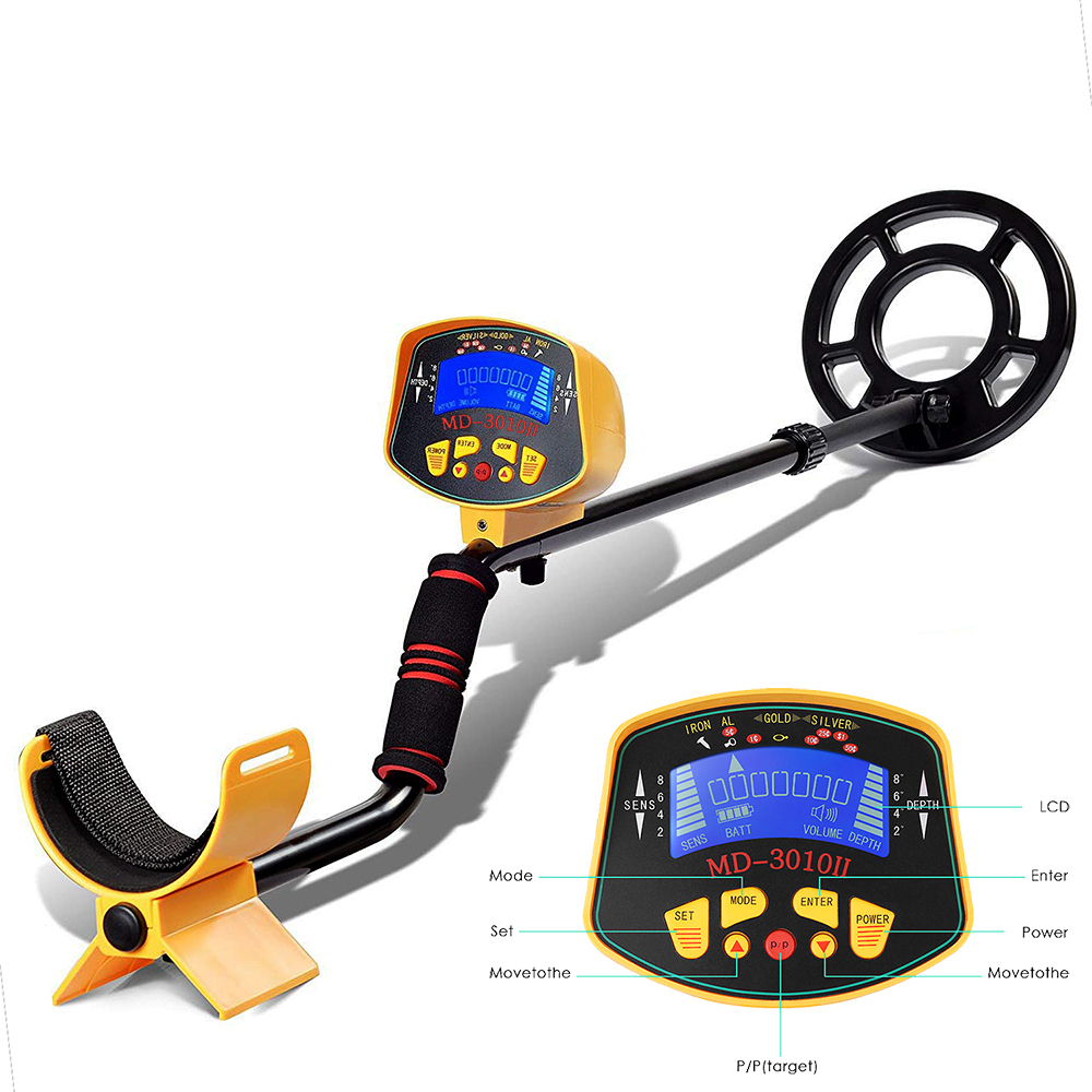 MD-3010II Профессиональный металлоискатель Подземный детектор Nugget finder MD 3010ii детектор золота Кладоискатель MD3010