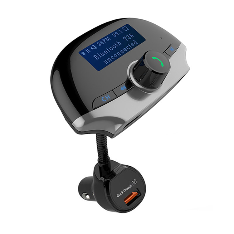 FM Transmitter FM Modulator 3 Port Quick Charge 3.0 Charger Handsfree Car Kit 1.4'' MP3 Player Car Radio Adapter