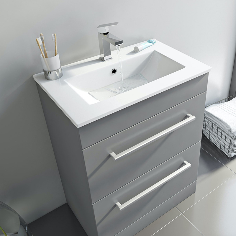 High end design rectangular bathroom hand wash basin square shape bathroom basin luxury bathroom sink with vanity