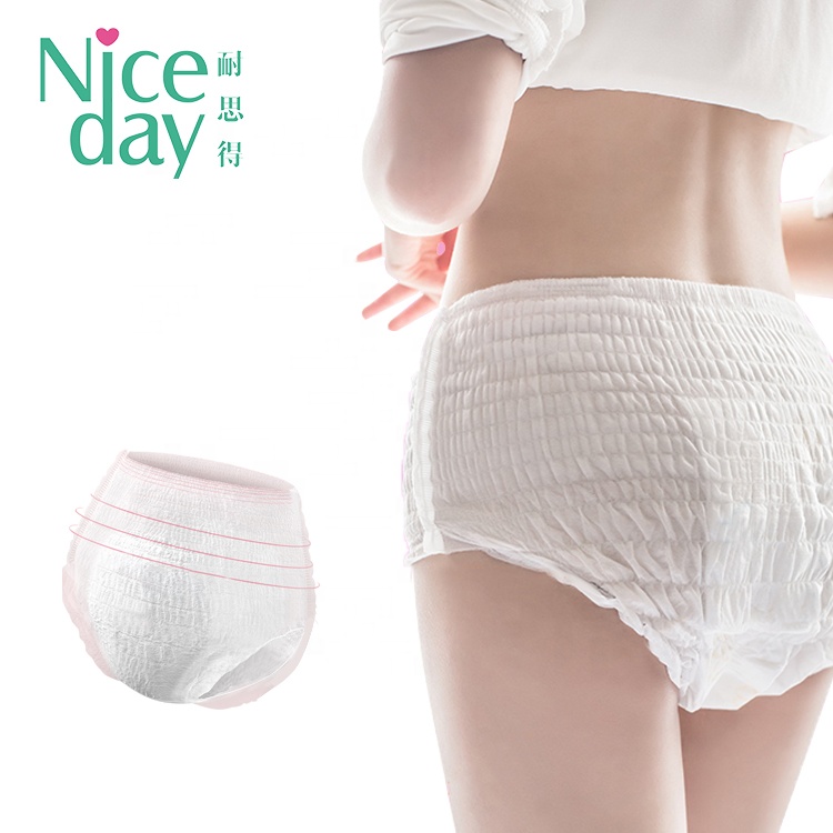 Одноразовые менструальные брюки Niceday, женское нижнее белье для периода безопасности, дышащие гигиенические прокладки