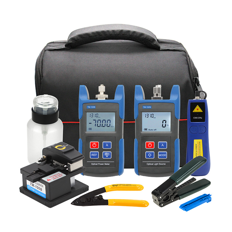 MT-8447 Optical Tool Bag for Cable Stripping FTTH Box fiber optic cleaver VFL hand tools