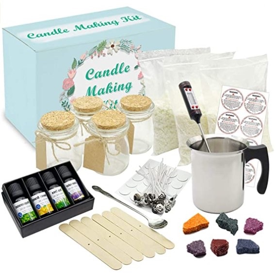 Party Novelties kit to make candles handmade competitive price scented soy wax supplies your own candle diy candle making kit