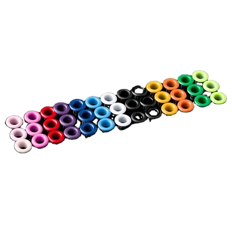 Hot selling colorful grommets metal eyelets for garment clothing