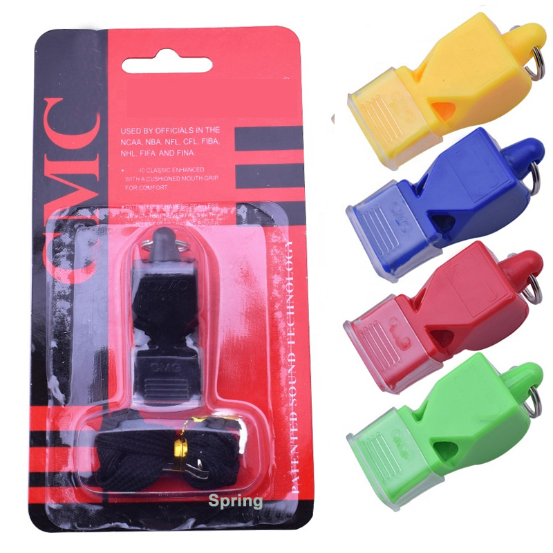 Professional Blister Card Packing Plastic Match Referee Whistle Soccer Football Basketball Sports Whistle