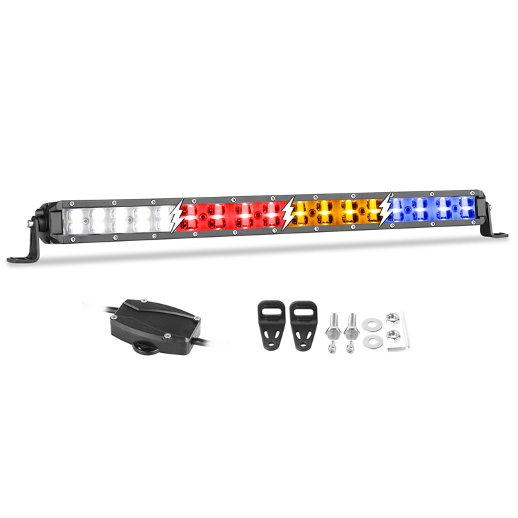 Хорошее Качество 18 дюймов Strobe Light желтый синий красный светодиодный свет бар реле для бездорожья