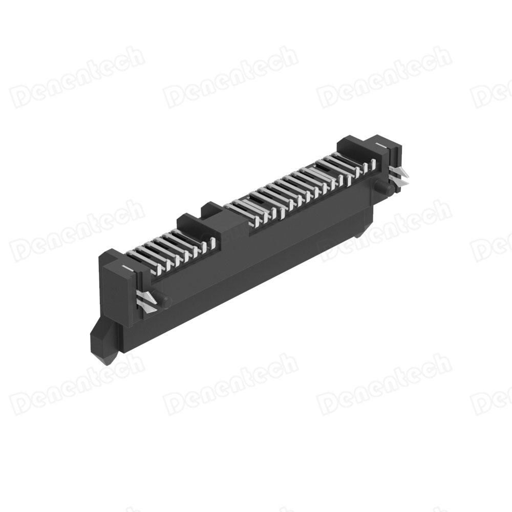 Разъем Denentech SATA 7 + 15P Female H6.74mm SMT