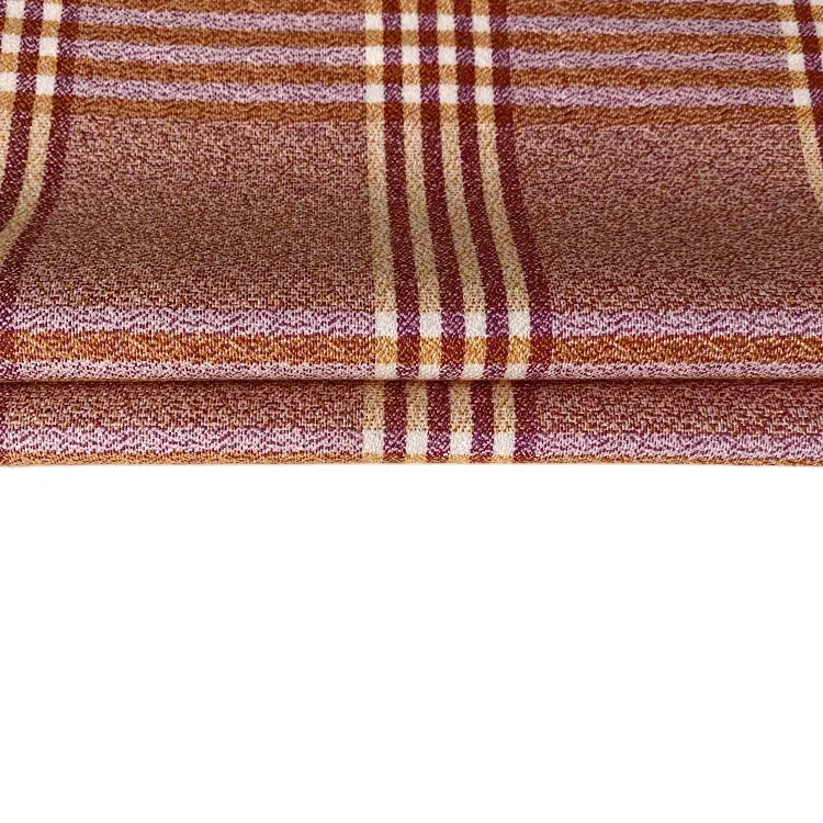 Harvest yarn dyed TRSP crepe plaids fabric check style for suit dress and coat