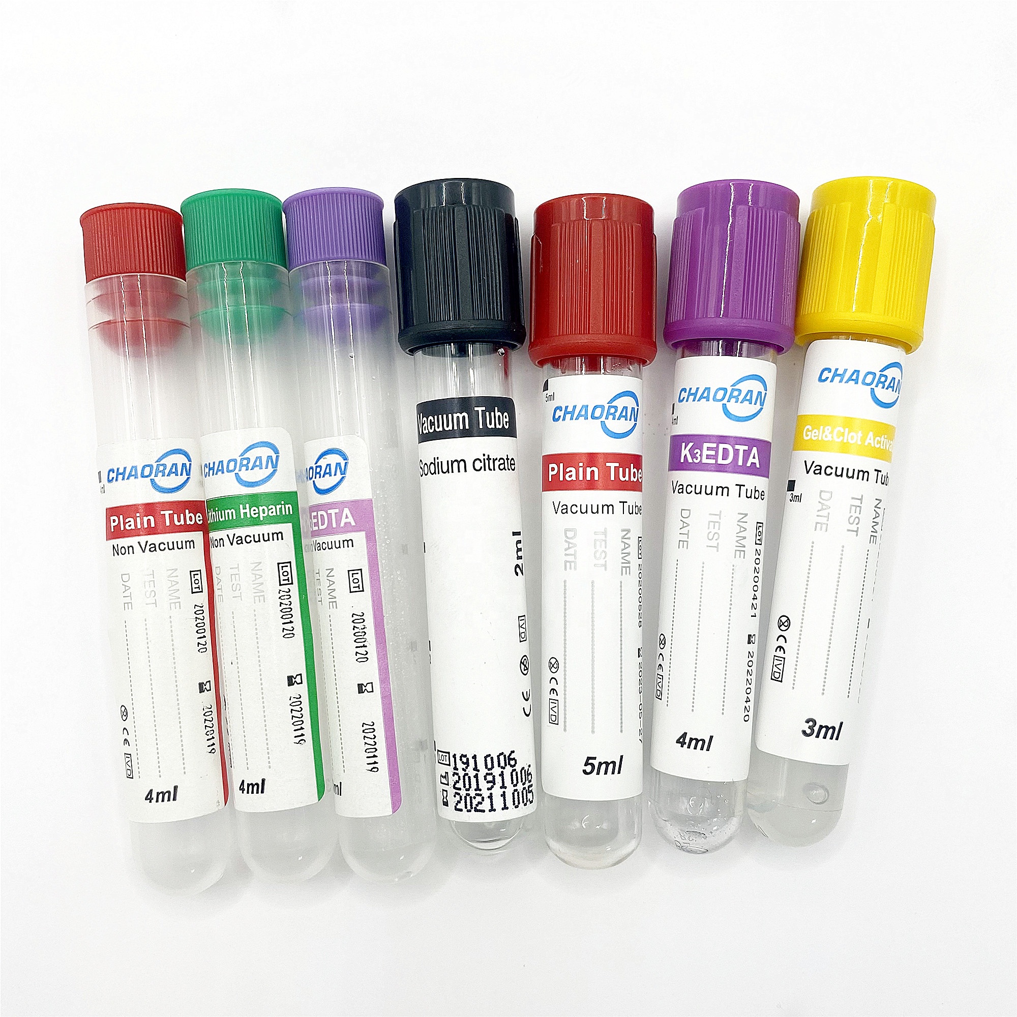 PET blood collection tube edta k3 CE ISO certified