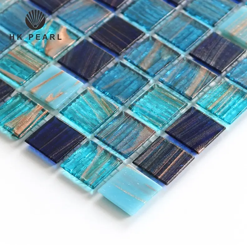 Cheap Price Living Room Bathroom glass mosaics Non Slip Floor Tile Flooring Mosaic tiles swimming pool