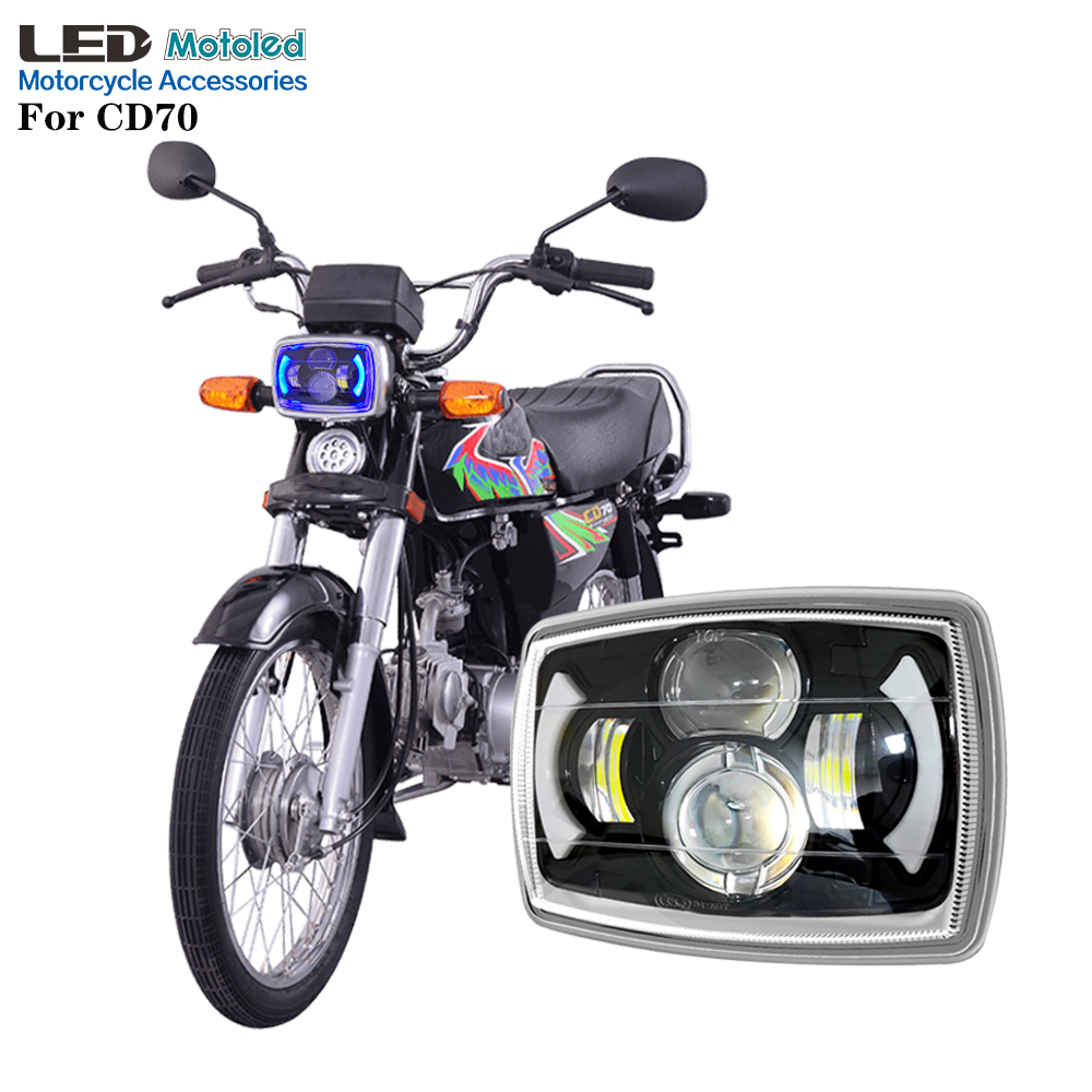 Фара Motoled-Motorcycle с ДХО, CD70, CJ125, абажур PC, IP67, высокая яркость, 2 в 1