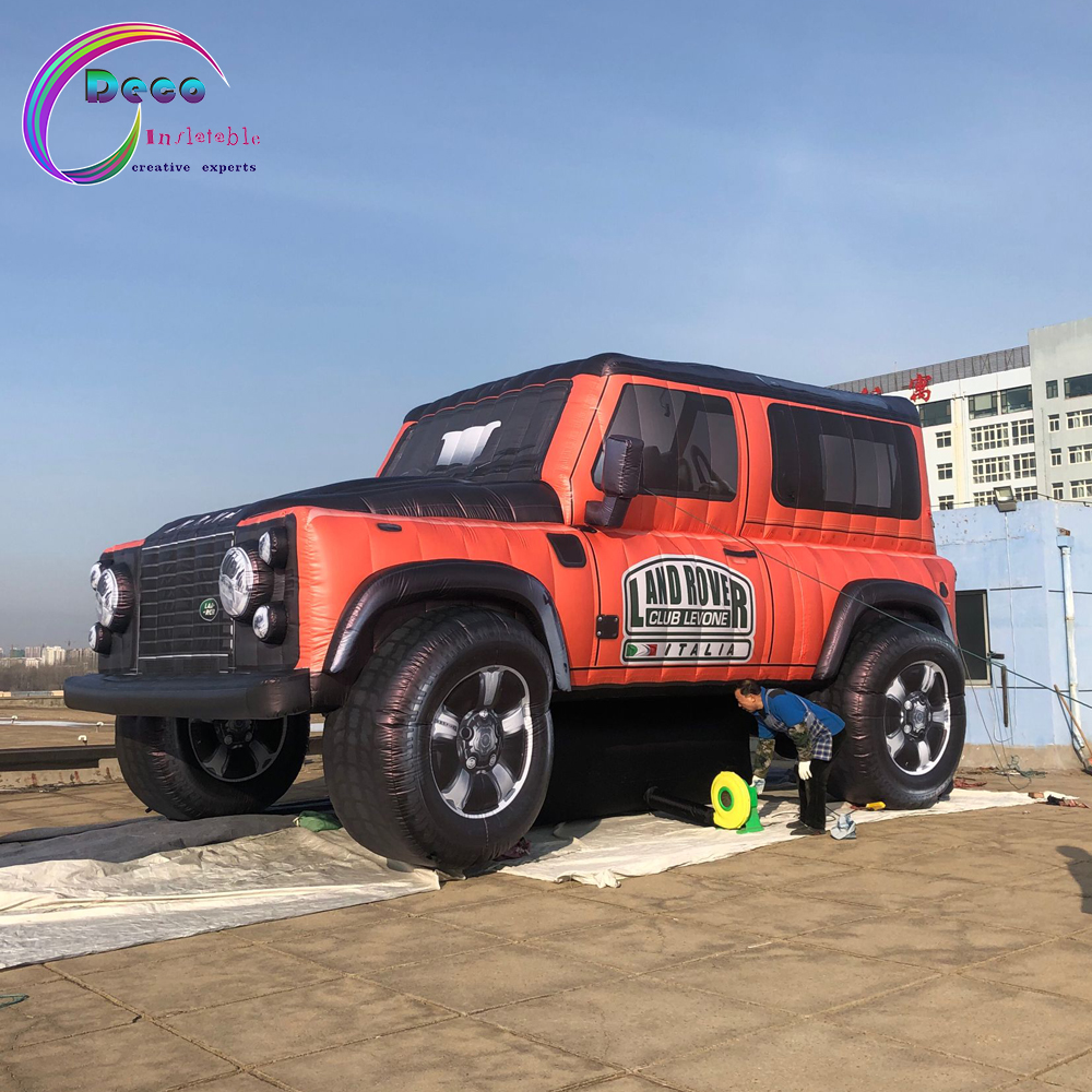 Гигантская наружная реклама надувной трактор jeep car