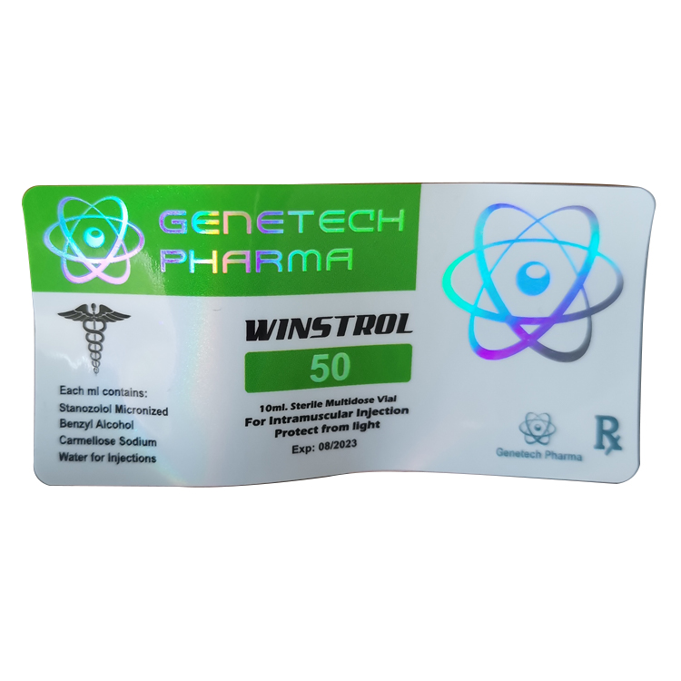 Custom wholesale vinyl laser holographic material waterproof 10ml essential oil label 10ml sticker