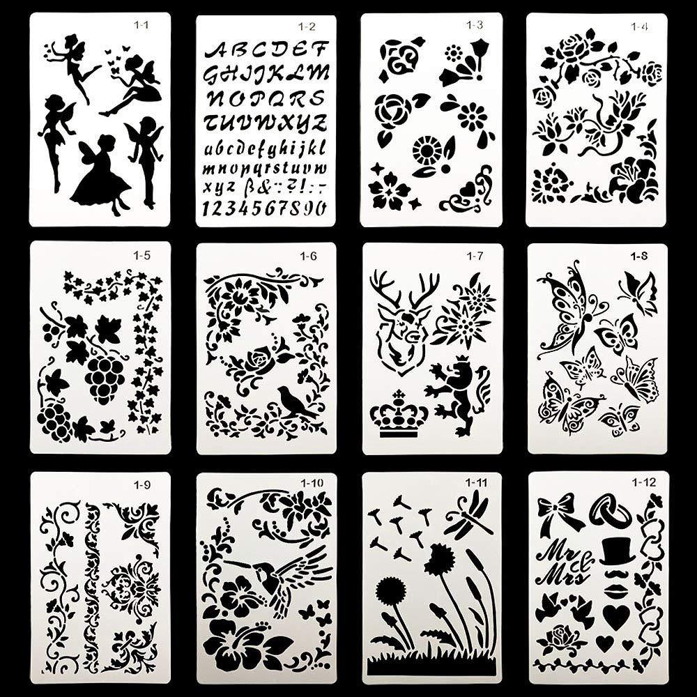 Plastic Letter Planner Stencils Journal Notebook Diary Scrapbook DIY Drawing Template Stencil