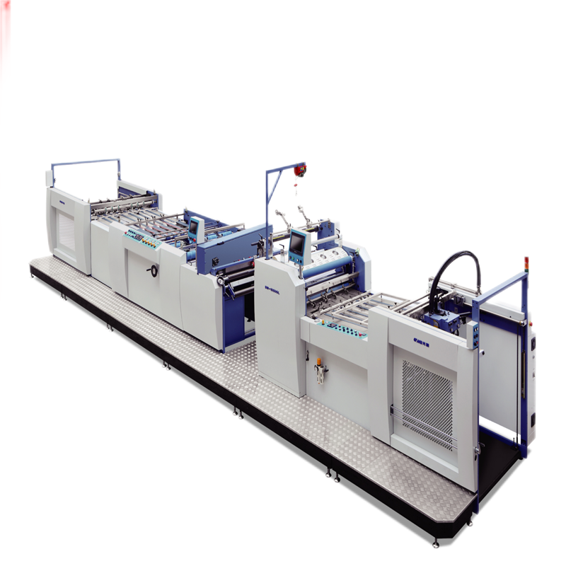 High-end high-density composite machine electric semi-automatic cold laminator advertising photo