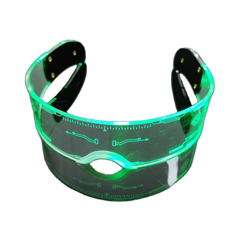 LED light-emitting glasses Christmas party bar music festival Netflix acrylic bungee seven-color light-emitting glasses