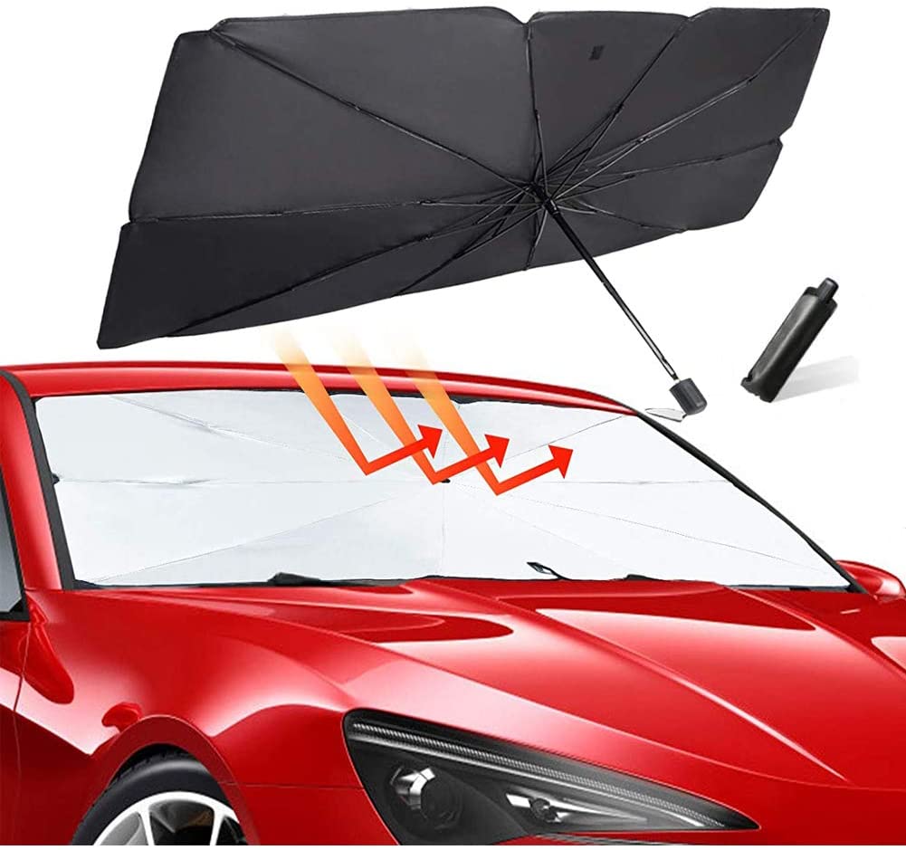 Automatic Whindshield Sun Visor Sombrilla De CochProtector Front Window Sun Shade Cover UV Block Car Foldable Sunshades Umbrella