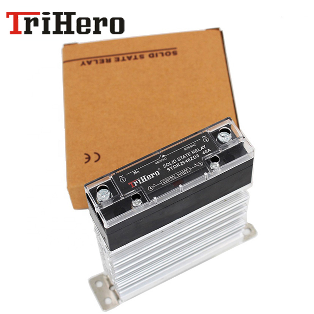 SSR 10A 25A 40A Однофазный DC/AC тонкий SSR твердотельные реле DIN рейку SSR реле твердотельный модуль