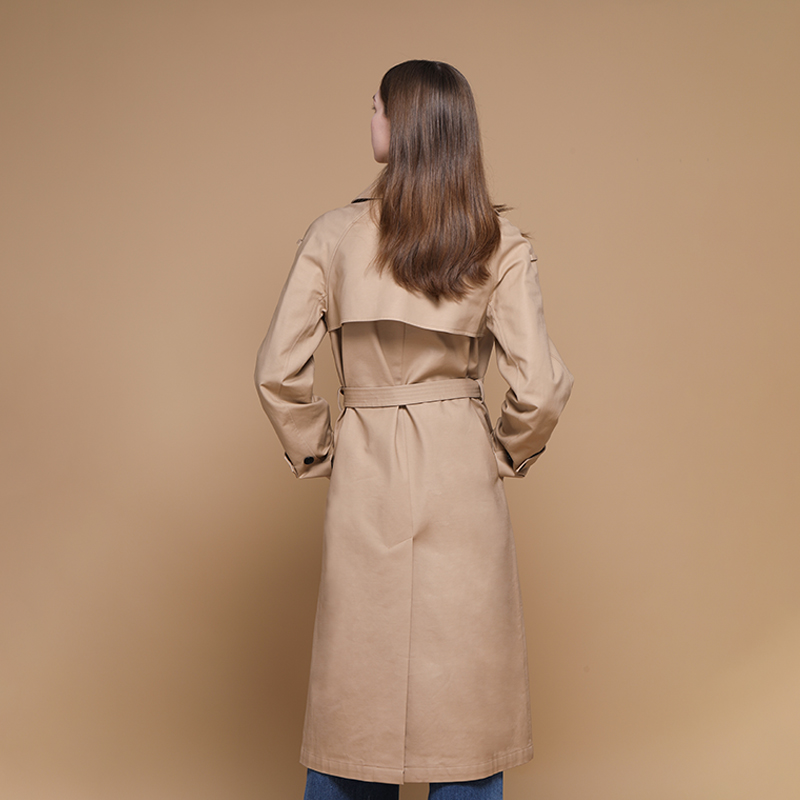 Huiquan contemporary best price ladies walker coat new design camel woman trench