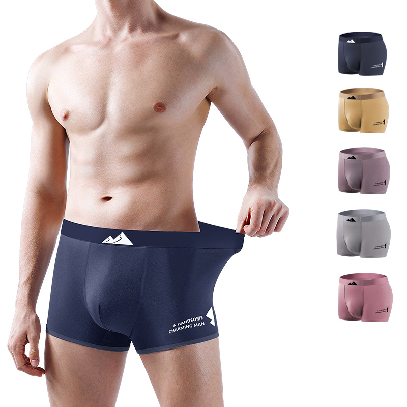 Wholesale Ropa Interior Sexy Sin Costuras Plus Size Calzoncillos Suaves Y Transpirables Modal Men's Boxer Underwear