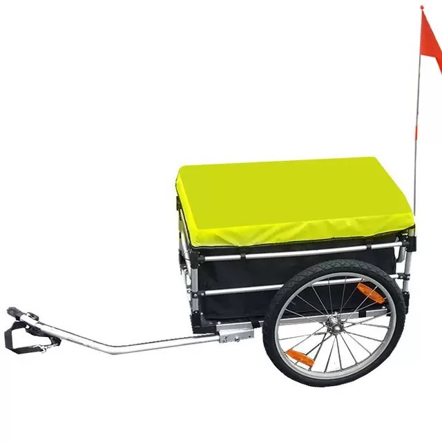 Bicycle Bike Cycle Cargo Trailer Goods Load Transport Carrier Aluminum Alloy Carriage Tow Cart Truck Luggage Cart