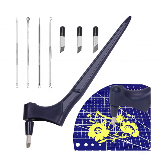 360 Degree Rotating Blade Stainless Steel Craft Knife Precision Carving Gyro Cutter Tool Hobby