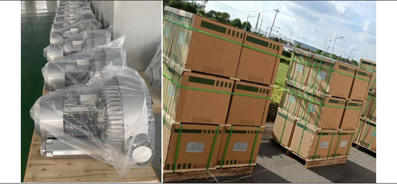 RINGBO 1.3KW 1HP/2HP  factory direct vacuum aeration turbo side channel high pressure electric ring air blower for fish pond