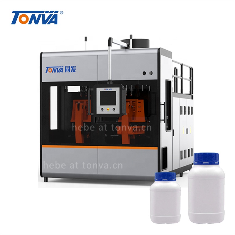 TONVA PE plastic medicine bottle making manufacturing extrusion blow molding machine
